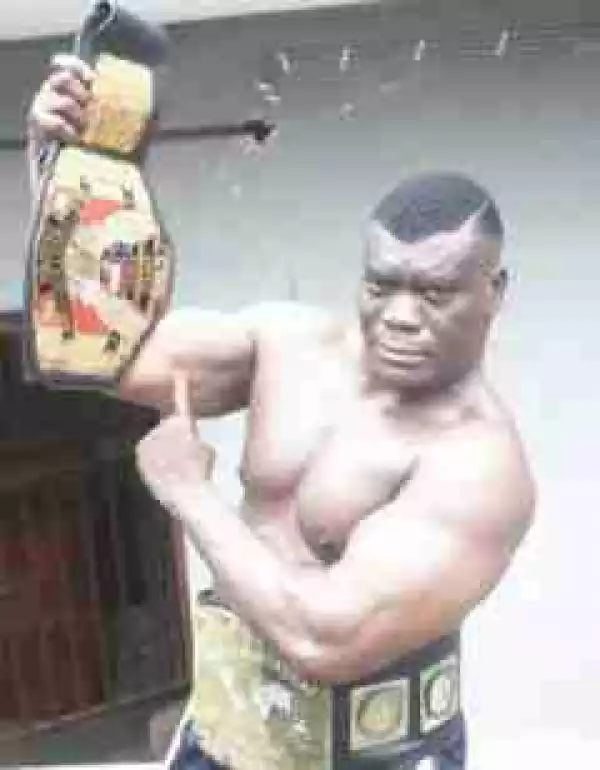 Nigerian Wrestling Champion, Power Uti Arrested Over Wife